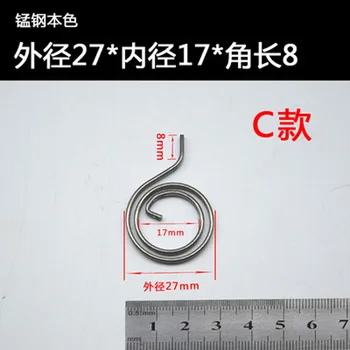 5шт Наружный диаметр 27 мм торсионная пружина внутренний диаметр 17 мм пружины угловая длина 8 мм Марганцевая сталь