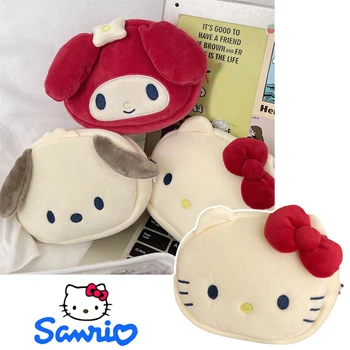 Sanrio Hello Kitty Сумка Для Хранения Гигиенических Салфеток Органайзеры Для Макияжа Портативные Кабели Для Передачи Данных Организация Хранения Губной Помады Наушников