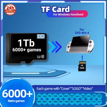 TF-Карта для GPD Win 4 Pro Mini Max2 Memory Первоклассная Классическая Ретро-Игра PS2 PSP PS1 3DS Windows Портативная Консоль Handheld 1 ТБ