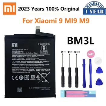 Xiao mi 100% Оригинальный Сменный Аккумулятор Для Xiaomi 9 MI9 M9 MI 9 Xiaomi9 BM3L Подлинный Телефон 3300 мАч Сменный Аккумулятор