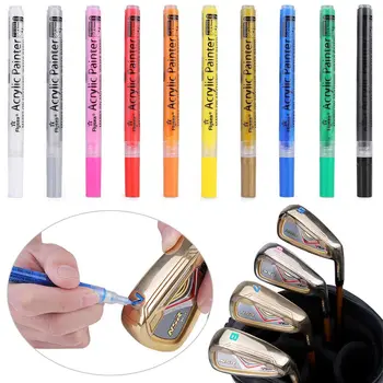 Ручка для клюшки для гольфа, меняющая цвет, Акриловая чернильная ручка с сильным солнцезащитным покрытием, Водонепроницаемые аксессуары для гольфа Power